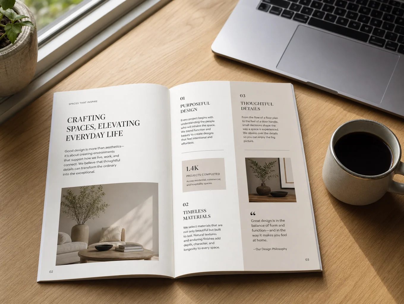 Digital landscape image displayed on professional editorial layout